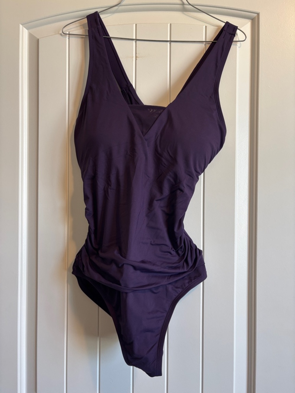 Lands' End Women's Purple One Piece Swimsuit. Size medium.